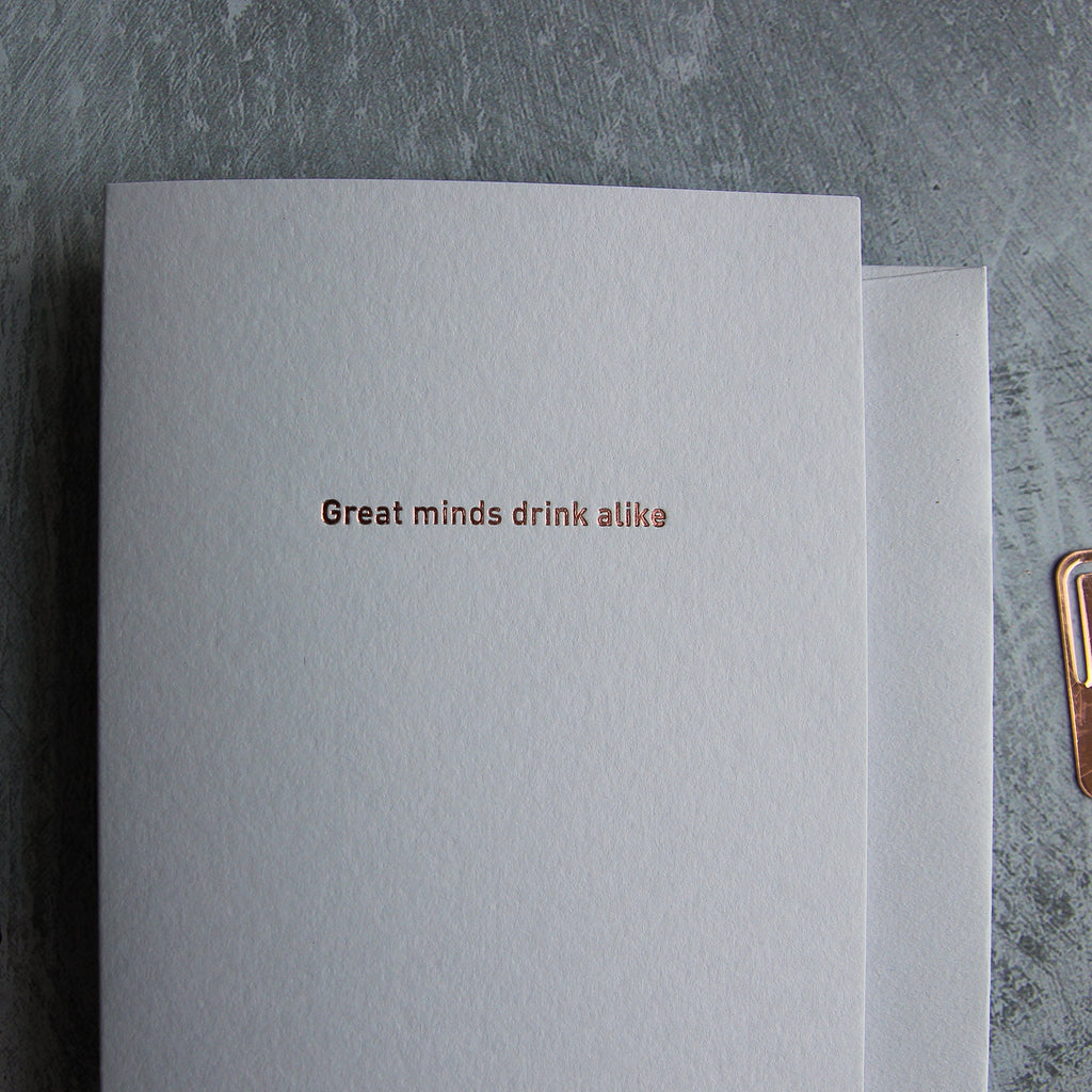 Great minds drink alike - Typo Set