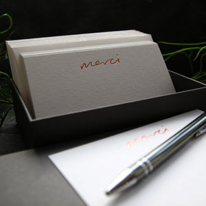 Merci - Hand Foiled Notecards