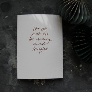 Send An Anti-Christmas Card - Handwritten note + postage included